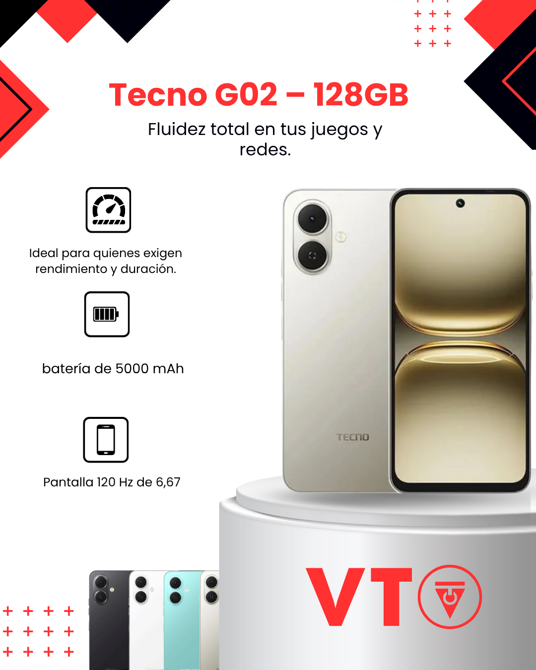 Tecno Spark Go 2 (G02) (6GB+128GB)