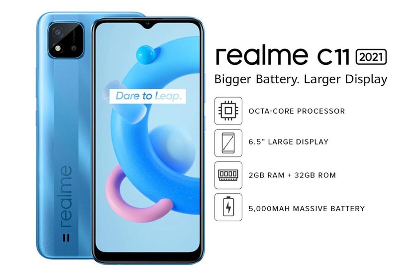 CELULAR REALME C11 6.5 " 32GB Y 2GB RAM